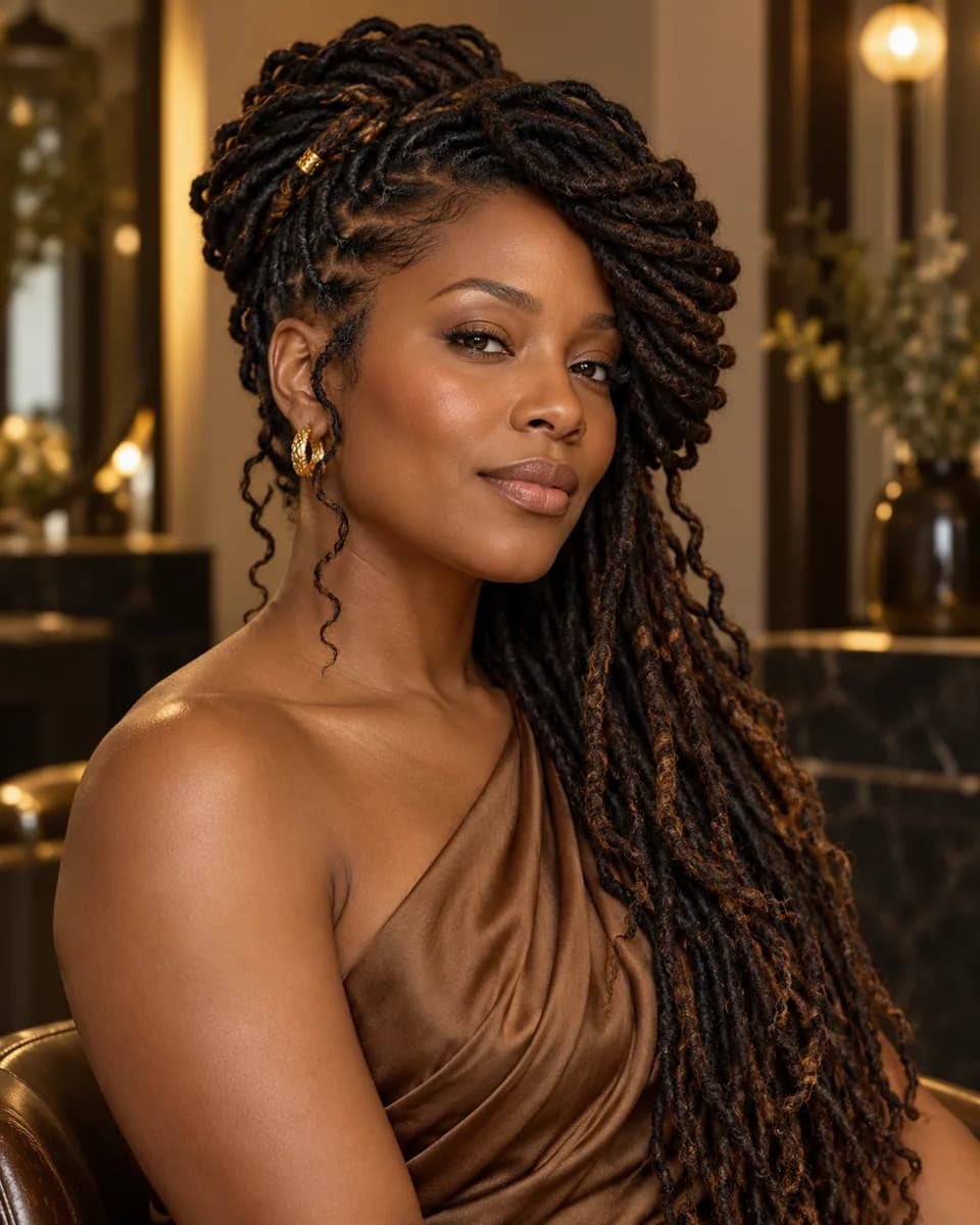 Creative Loc Styling hairstyle reference