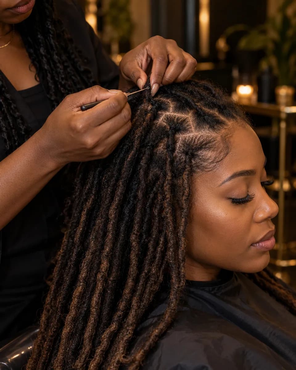 Interlocking Maintenance hairstyle reference