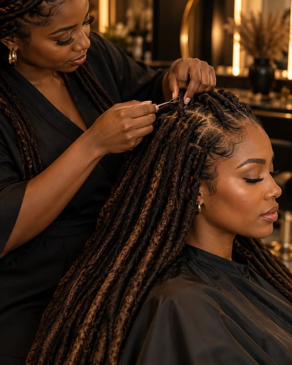 Loc Extension Maintenance hairstyle reference
