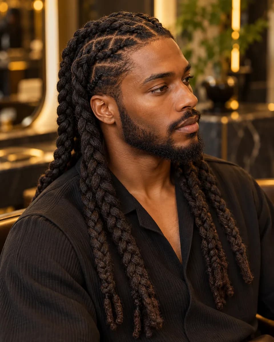 Loc Braids / Plaits hairstyle reference