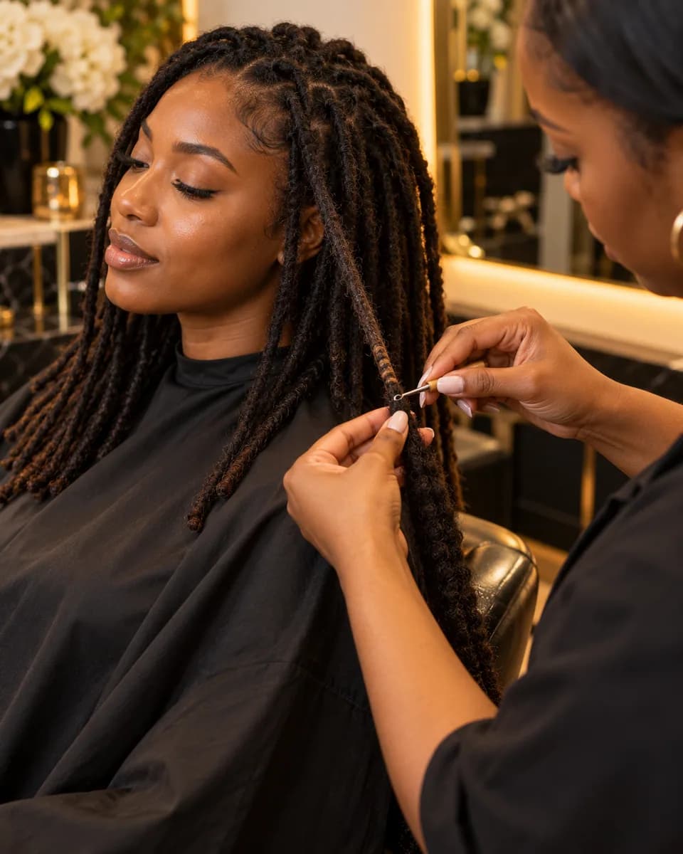 Loc Lengthening hairstyle reference