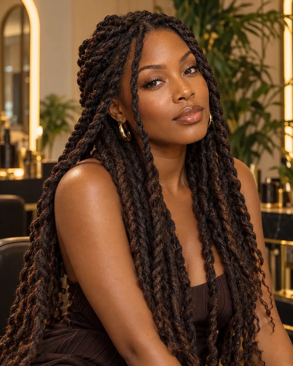 Two-Strand Loc Twists hairstyle reference
